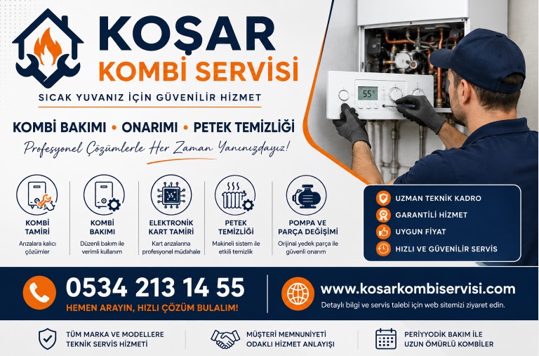 Koşar Kombi Servisi - 0534 213 14 55